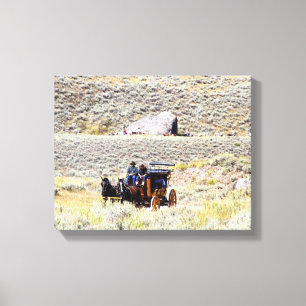 Yellowstone Stage Coach Canvastryck