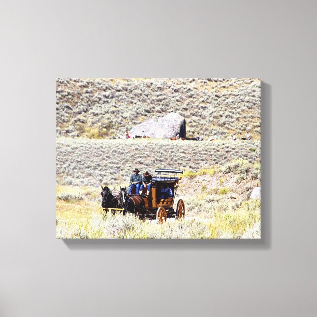 Yellowstone Stage Coach Canvastryck (Framsida)