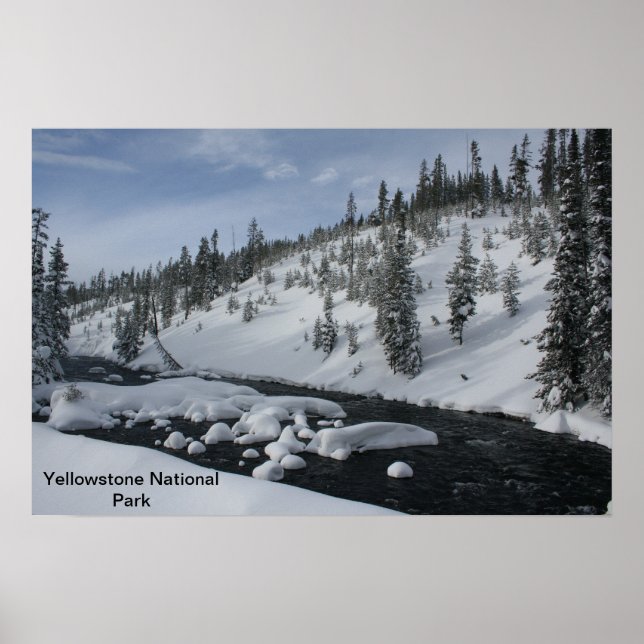 Yellowstone Stream Poster (Framsidan)