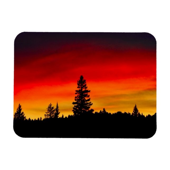 Yellowstone Sunset Magnet (Horisontell)
