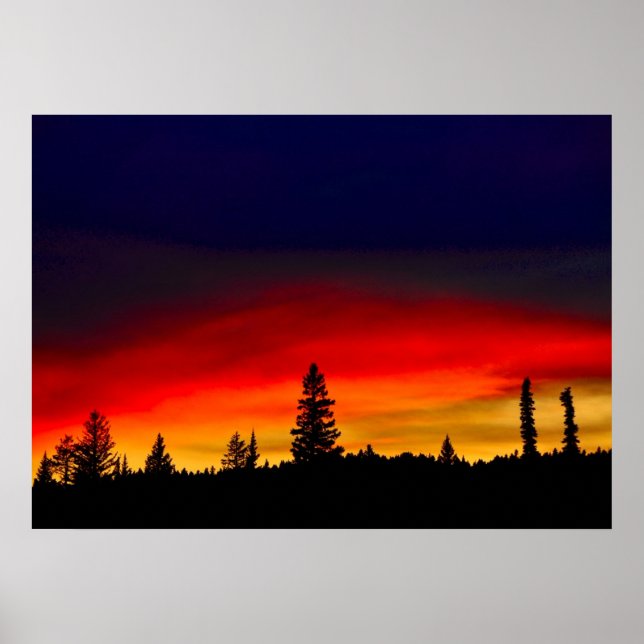 Yellowstone Sunset Poster (Framsidan)