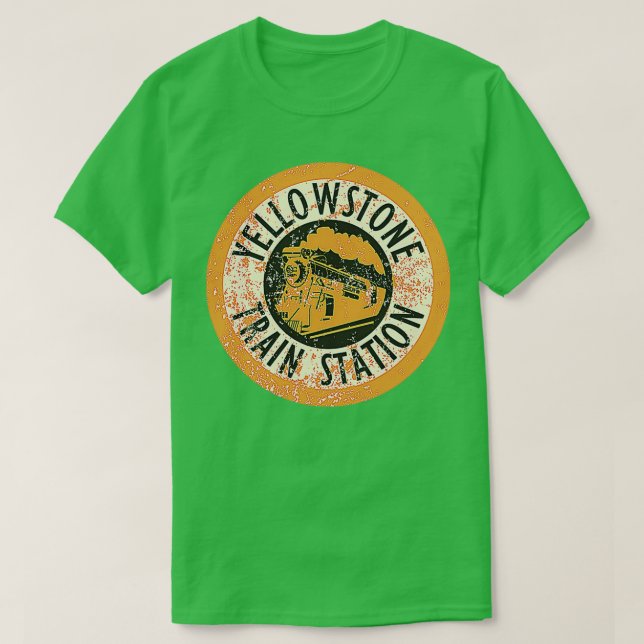 Yellowstone Tåg Station T Shirt (Design framsida)