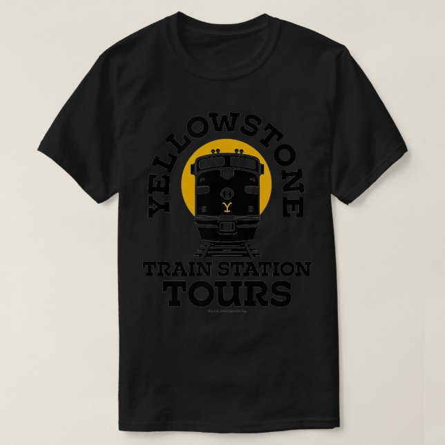 Yellowstone Tåg Station Tours T Shirt (Design framsida)
