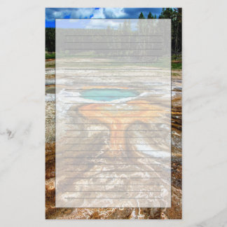 Yellowstone termisk bassäng brevpapper