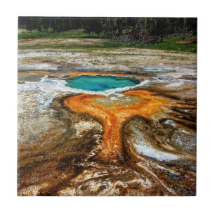 Yellowstone termisk bassäng kakelplatta