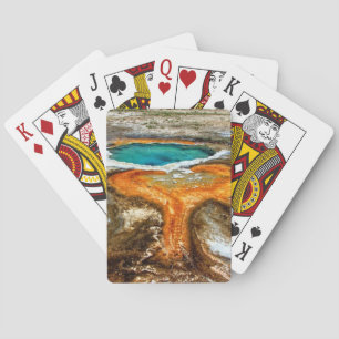 Yellowstone termisk bassäng spel kort