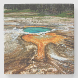 Yellowstone termisk bassäng stenunderlägg