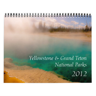 Yellowstone & tusen dollarTeton nationalparker Kalender