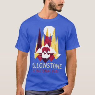 Yellowstone US National Park Backpackaging klättri T Shirt