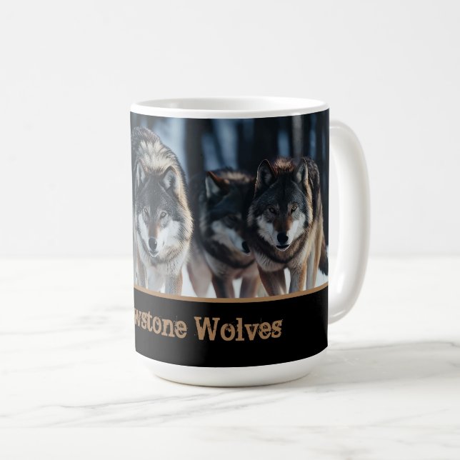 Yellowstone Vargar Coffee Mugg (Framsida höger)