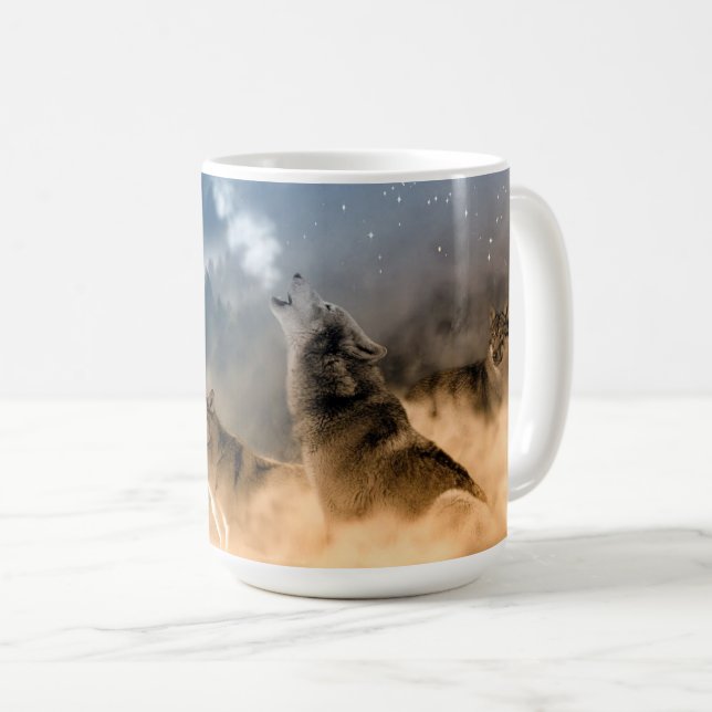 Yellowstone Vargar Coffee Mugg (Framsida höger)