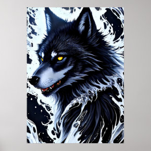 Yellowstone-Vargen Poster konst
