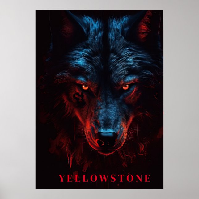 Yellowstone-Vargen Poster konst (Framsidan)