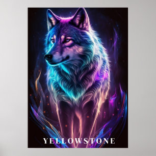 Yellowstone-Vargen Poster konst