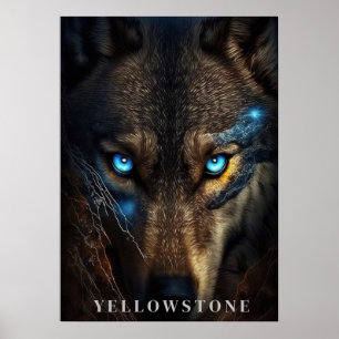 Yellowstone-Vargen Poster konst