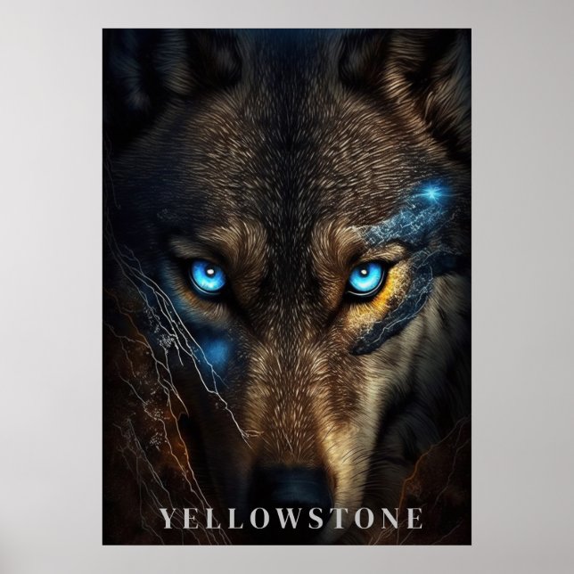 Yellowstone-Vargen Poster konst (Framsidan)
