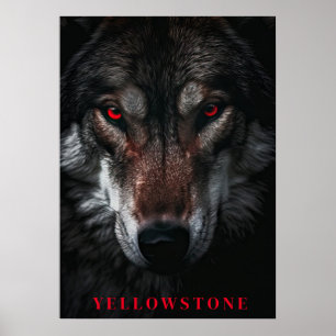 Yellowstone-Vargen Poster konst