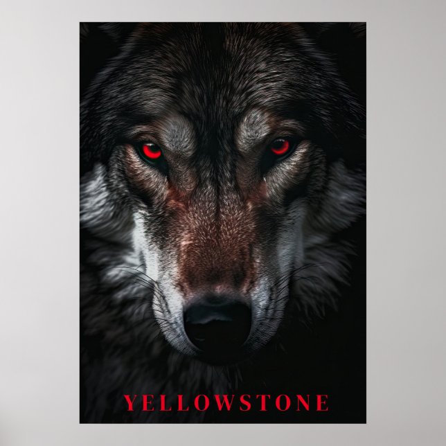 Yellowstone-Vargen Poster konst (Framsidan)