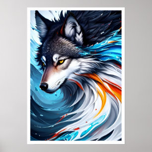 Yellowstone-Vargen Poster konst