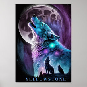 Yellowstone-Vargen Poster konst