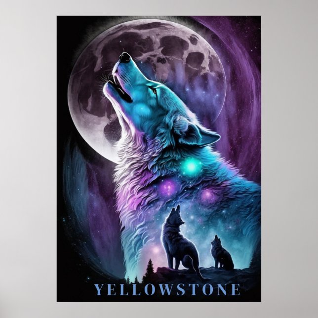 Yellowstone-Vargen Poster konst (Framsidan)