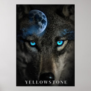 Yellowstone-Vargen Poster konst