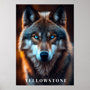 Yellowstone-Vargen Poster konst