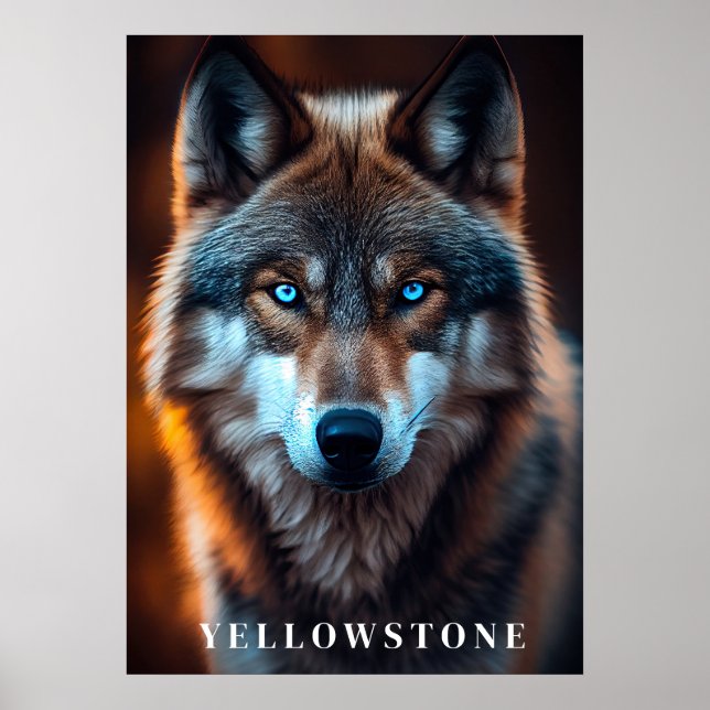 Yellowstone-Vargen Poster konst (Framsidan)