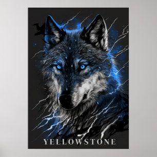 Yellowstone-Vargen Poster konst