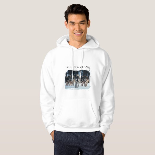 Yellowstone-Varger Hoodie (Hel framsida)