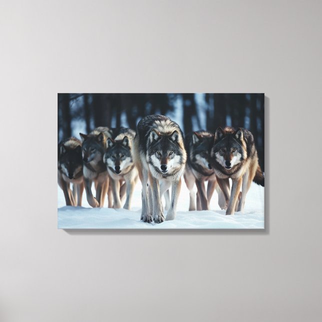 Yellowstone Vargs Canvas Art (Framsida)