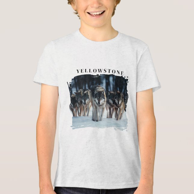 Yellowstone Vargs Kids T Shirt (Framsida)