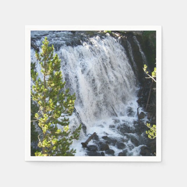 Yellowstone vattenfall pappersservett (Framsidan)