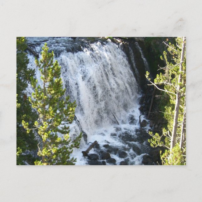 Yellowstone vattenfall vykort (Framsida)