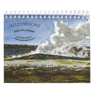 YELLOWSTONE VATTENFÄRGER 2026 KALENDER