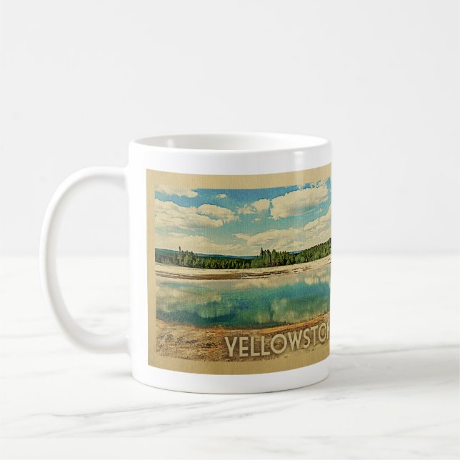 Yellowstone Vintage resor Kaffemugg (Vänster)