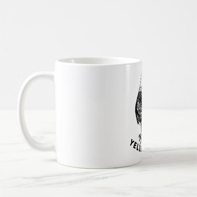 Yellowstone Vitörn park fågel logotyp Kaffemugg (Vänster)