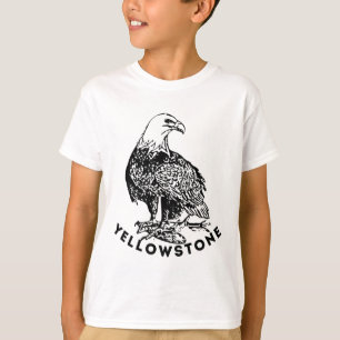 Yellowstone Vitörn parkfågel logotyp T Shirt