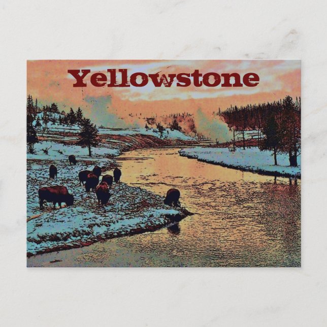Yellowstone-vykort Vykort (Framsida)