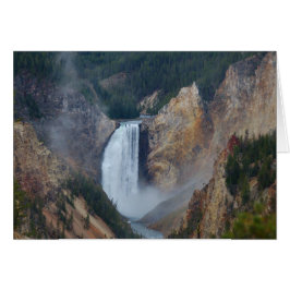 Yellowstone Waterfall Hälsningskort
