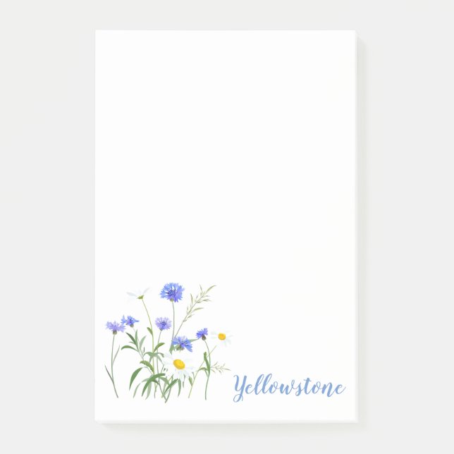 Yellowstone Wildflowers Post-it-Notes Post-it Block (Framsida)