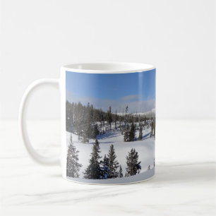 Yellowstone Winter liggande foto Kaffemugg
