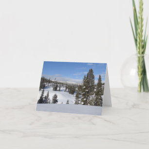 Yellowstone Winter liggande foto Kort