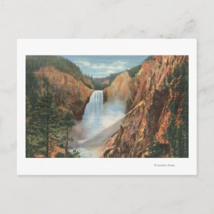 Yellowstone, WY - Underbara fallskärmar och Grand Vykort