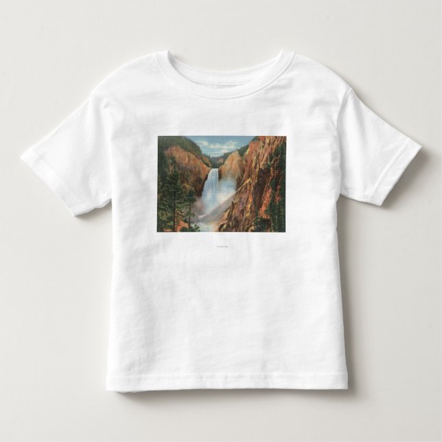 Yellowstone WY - underbara nedgångar och tusen T-shirt (Framsida)
