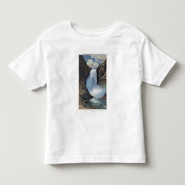 Yellowstone WYLower nedgångar beskådar underifrån Tee Shirt (Framsida)