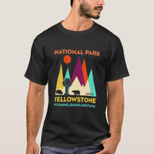 Yellowstone Wyoming US National Park Family Vacati T Shirt
