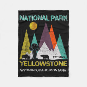 Yellowstone Wyoming USA Nationalpark Camping Vandr Fleecefilt