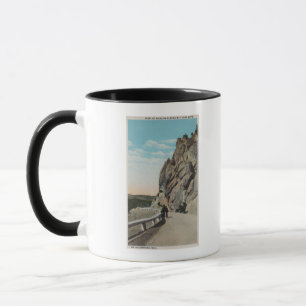 Yellowstone WYVacationers, gammal bil, nära Mugg