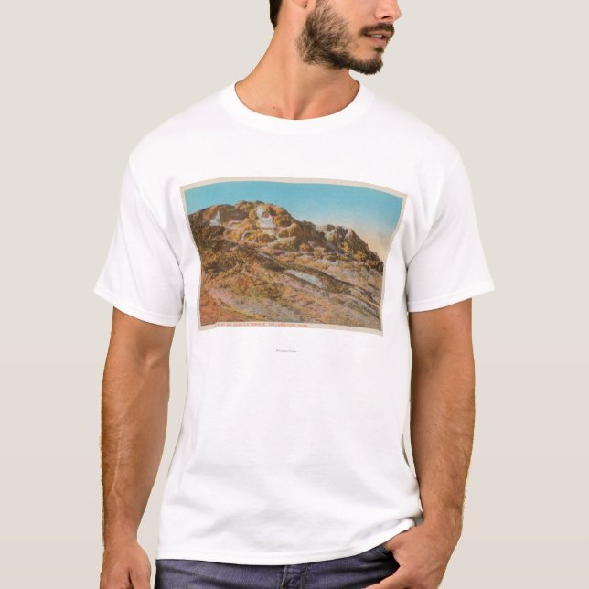 Yellowstone WYView av den Jupiter terrassen T Shirt (Framsida)